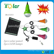 Easy CE home use led solar lighting kit;solar light home system with 1/2/3 lamps